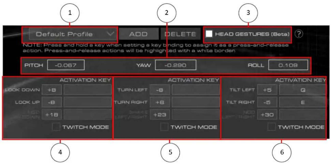 HYPERX Cloud Orbit Software - Gestos da Cabeça - 1