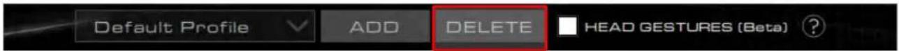 HYPERX Cloud Orbit Software - Deleting a Gesture Profile - 1