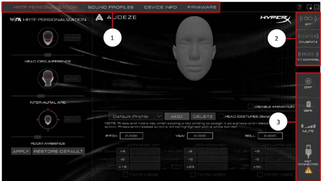 HYPERX Cloud Orbit Software - Main Page - 1