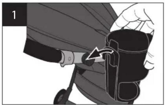 Evenflo Pivot Suite - Utilisation de la poussette - Porte-gobelet - 1