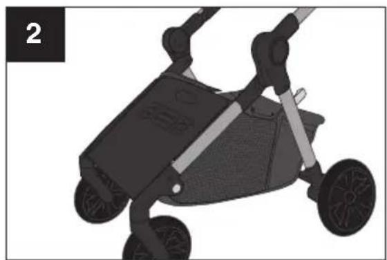 Evenflo Pivot Troop - Using Your Stroller - Closing Pet Basket - 2