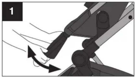 Evenflo Pivot Troop - Utilisation de la poussette - Repose-pieds - 1