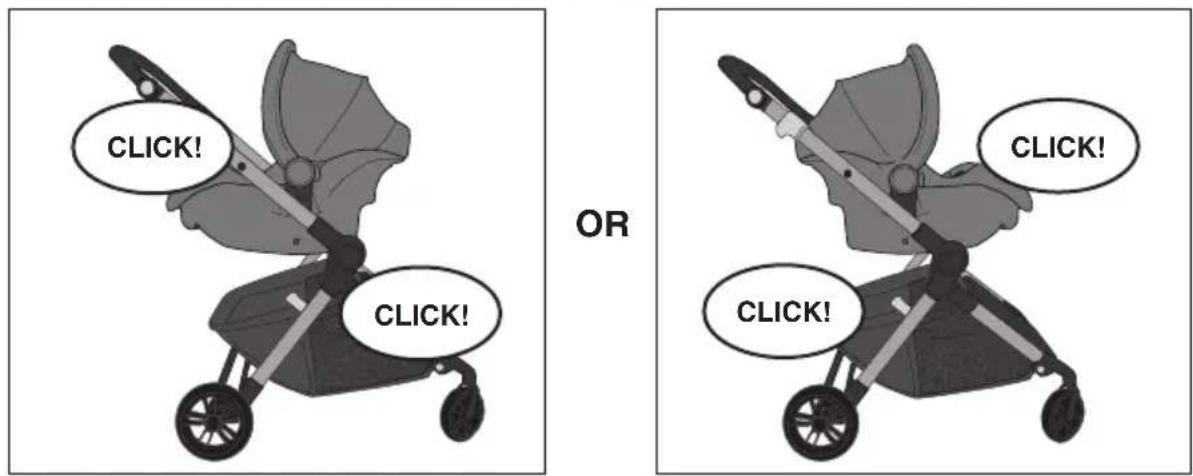 Evenflo Pivot Troop - Using your Stroller with the Recommended Infant Car Seats - 1