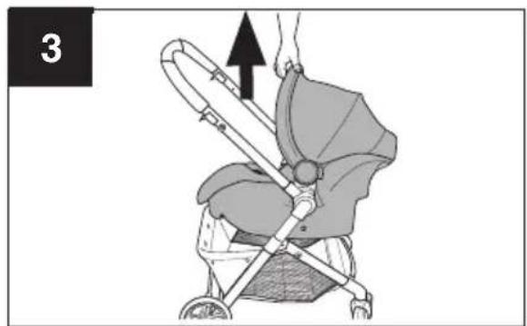 Evenflo Pivot Vizor - Using your Stroller with the Recommended Infant Car Seats on your Stroller Frame - 2