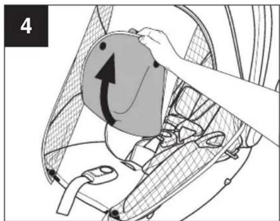 Evenflo Pivot Vizor - Using Your Stroller - Attaching Privacy Cover to Infant Car Seat - 4