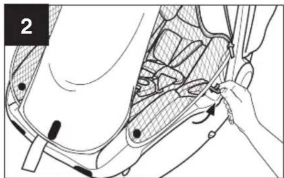 Evenflo Pivot Vizor - Using Your Stroller - Attaching Privacy Cover to Infant Car Seat - 2
