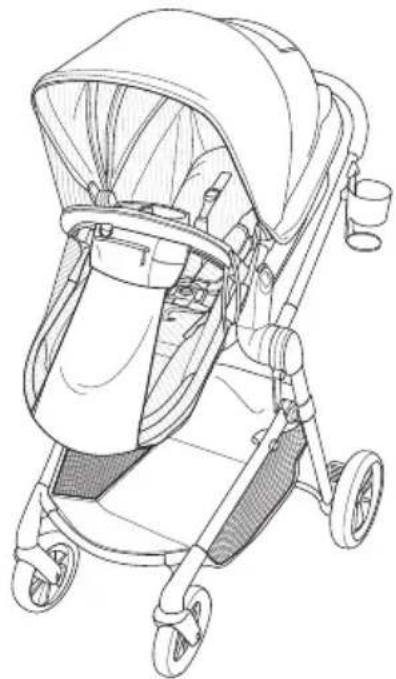 Evenflo Pivot Vizor - MODE SIÈGE POUR TOUT-PETIT OU MODE LANDAU. - 1