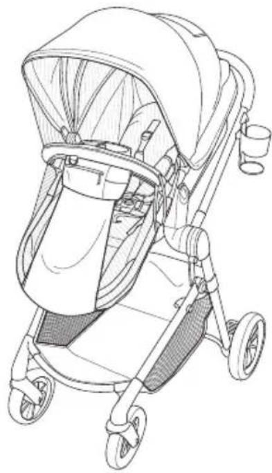 Evenflo Pivot Vizor - TODDLER SEAT MODE OR CARRIAGE MODE. - 1