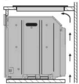 SMEG SIM3644MWH - Sur le compartment d'encastrement du four - 1