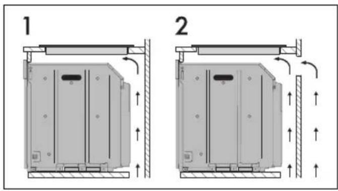 SMEG SIM3964MWH - Sur le compartiment d'encastrement du four - 1