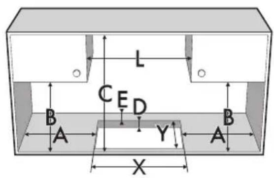 SMEG SI1M5633D1 - Découpe du plan de travail - 3
