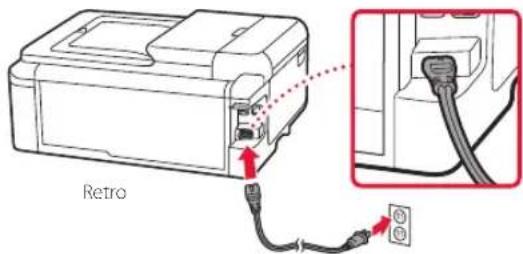 CANON PIXMA TS9541C - Accensione della stampante - 3