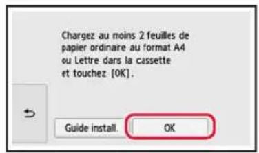 CANON PIXMA TS9541C - Touchez OK. - 1
