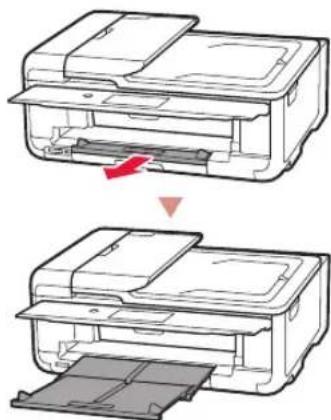 CANON PIXMA TS9541C - Trekk ut papirutmatingsbrettet. - 1