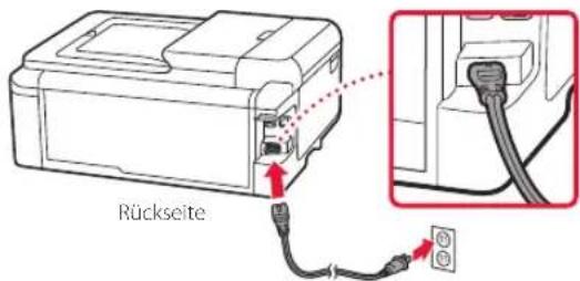CANON PIXMA TS9541C - Einschalten des Druckers - 3