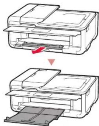 CANON PIXMA TS9541C - Trek de papieruitvoerlade uit. - 1