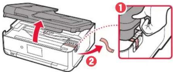CANON PIXMA TS9541C - Fjerne beskyttelsesmateriale - 2