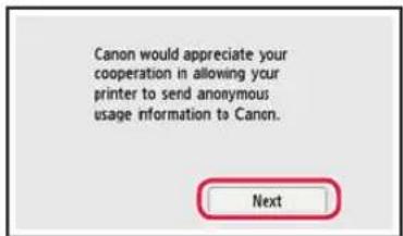 CANON PIXMA TS9541C - Tap Next. - 1