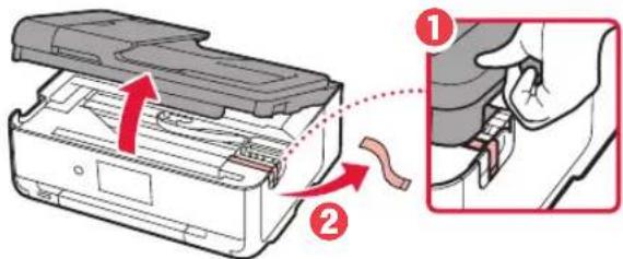 CANON PIXMA TS9541C - Removendo os Materiais da Embalagem - 2