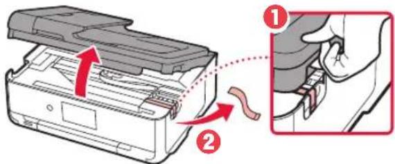 CANON PIXMA TS9541C - Pakkausmateriaalien poistaminen - 2