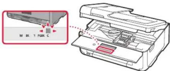 CANON PIXMA TS9541C - Assicurarsi che il colore del serbatoio d'inchiestro installato appaia sullo schermo. - 1