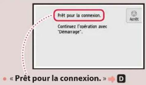 CANON PIXMA TS9541C - Vérifiez l'écran de l'imprimante à mesure que vous effectuez ces étapes. - 6