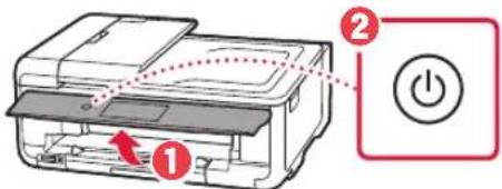 CANON PIXMA TS9541C - Virran kytkeminen tulostimeen - 3