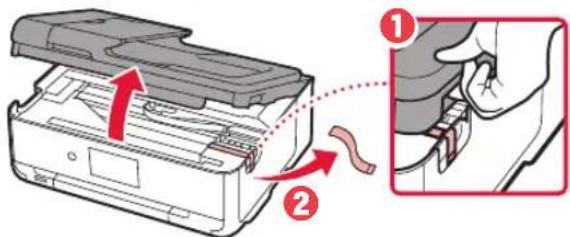 CANON PIXMA TS9541C - Retrait des matériaux d'emballage - 2