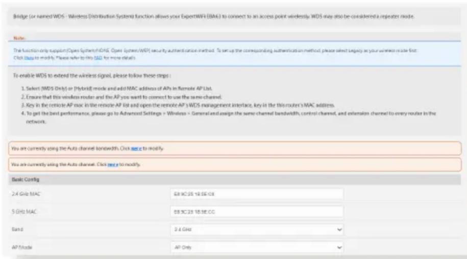ASUS ExpertWiFi EBA63 - Pontage WDS - 1