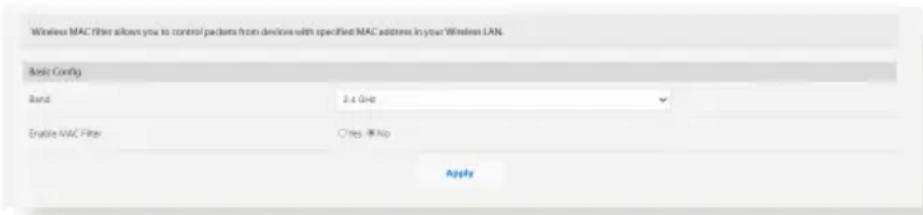 ASUS ExpertWiFi EBA63 - Filtrage d'adresses MAC - 1