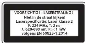 DURO PRO D-LEM 40 - Gevaar!Laserstraling - 1