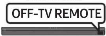 SAMSUNG HW-B550D - Adjusting the Soundbar volume with a TV remote control - 3