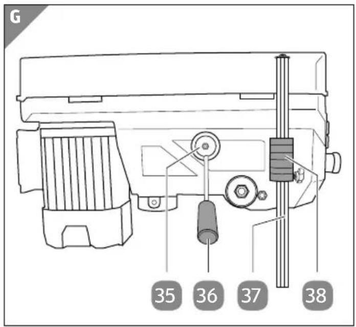 Workzone Titanium WZT-SB 750 E - Profi-Säulenbohrmaschine - 7