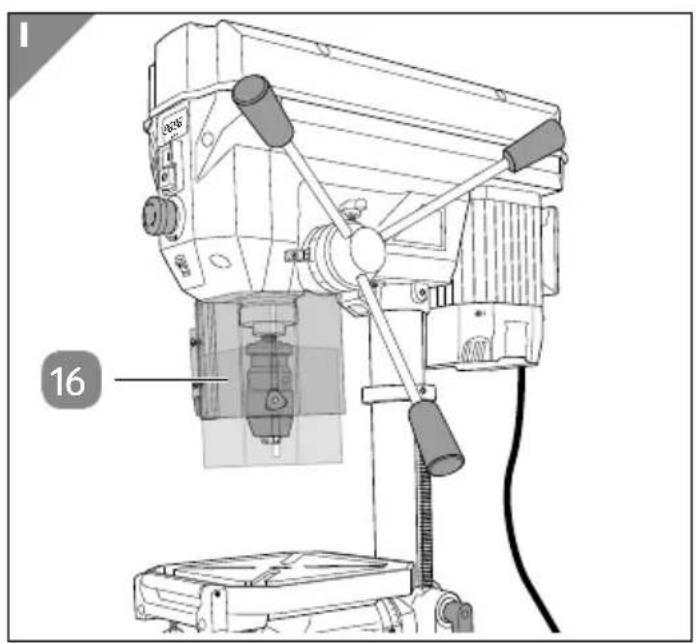 Workzone Titanium WZT-SB 750 E - Profi-Säulenbohrmaschine - 9