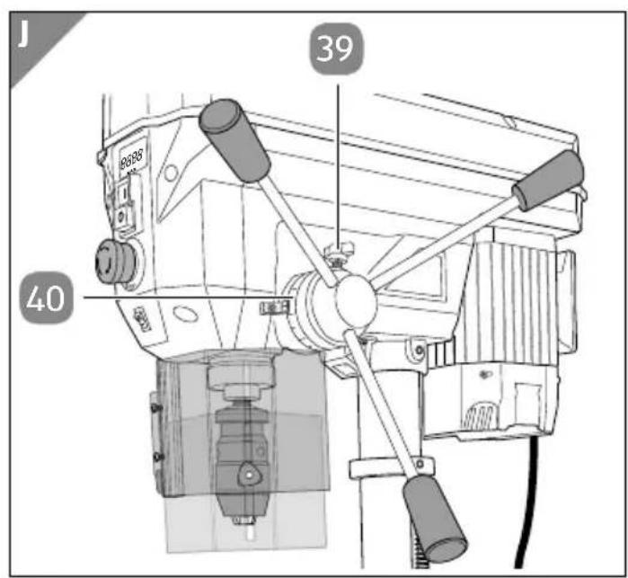 Workzone Titanium WZT-SB 750 E - Profi-Säulenbohrmaschine - 10