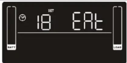 V7 UPS2URM1500DC-NC-1N - 18: Einstellung der Überbrückungszeit im Display - 1