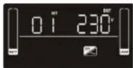 V7 UPS1RM2U1500 - Einstellung der Ausgangsspannung - 1