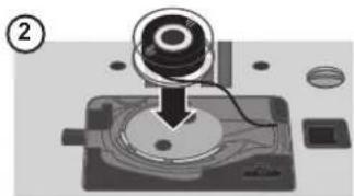 SINGER HD500 - Insert the Bobbin - 2