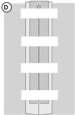 SINGER HD500 - Centered Zipper - 2
