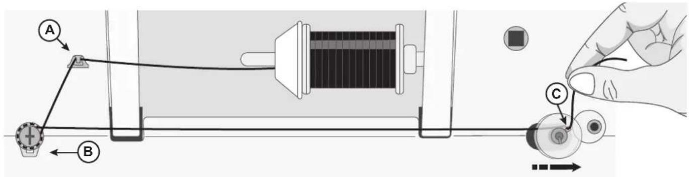 SINGER HD500 - Bobiner la canette - 1