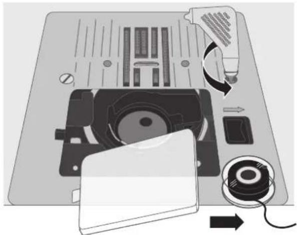 SINGER HD500 - Cleaning the Bobbin Area - 2