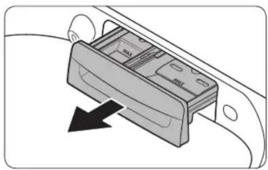 SAMSUNG WA54CG7105AV - Cleaning the detergent drawer - 1