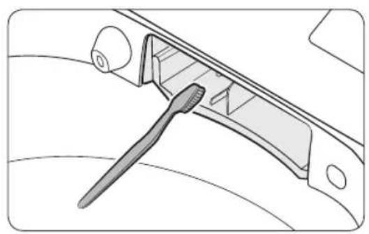SAMSUNG WA54CG7105AV - Cleaning the detergent drawer - 4