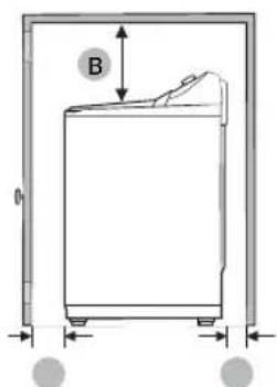 SAMSUNG WA54CG7105AV - Alcove or closet installations - 2