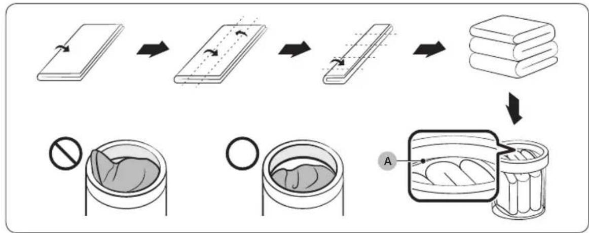 SAMSUNG WA54CG7105AV - Insertion d'une couverture dans votre lave-linge - 1