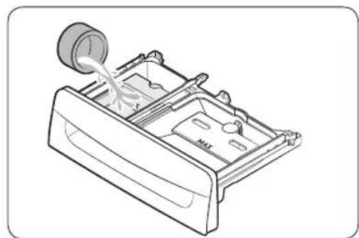 SAMSUNG WA54CG7105AV - To add washing agents to the detergent drawer - 2