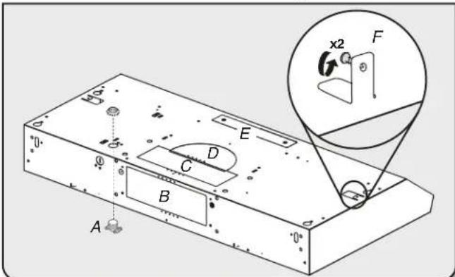 AMANA WVU17UC0JS - Préparation des conduits d'évacuation et des pattes de montage de la hotte - 1