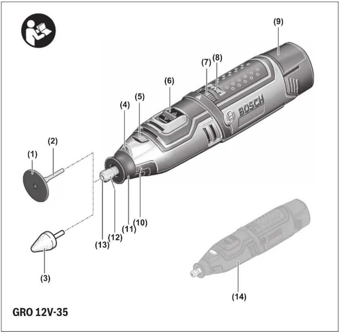 BOSCH GRO 10 8V Li - 1