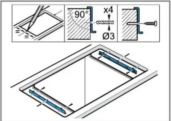 NEFF BX38B - Montage bevestigingsrails - 1