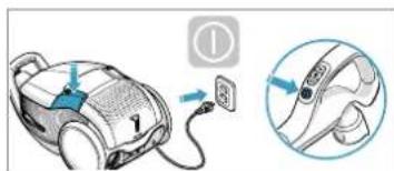 AEG AB81A2DG - START/STOP THE VACUUM CLEANER AND ADJUST SUCTION POWER - 1